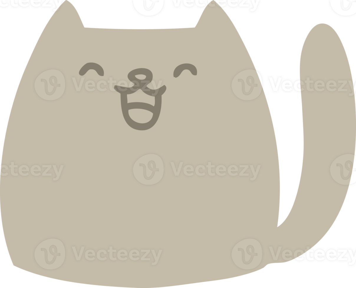 cute cartoon cat shape png