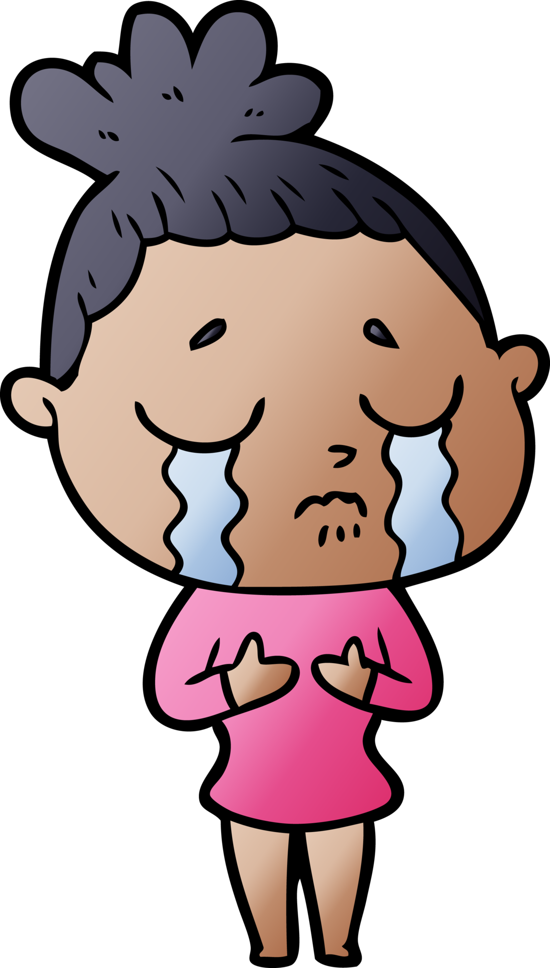 mujer llorando de dibujos animados 45133466 PNG
