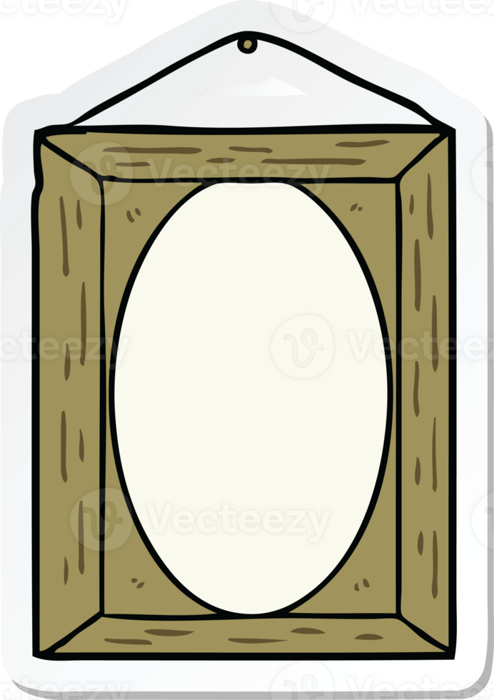 sticker of a picture frame png