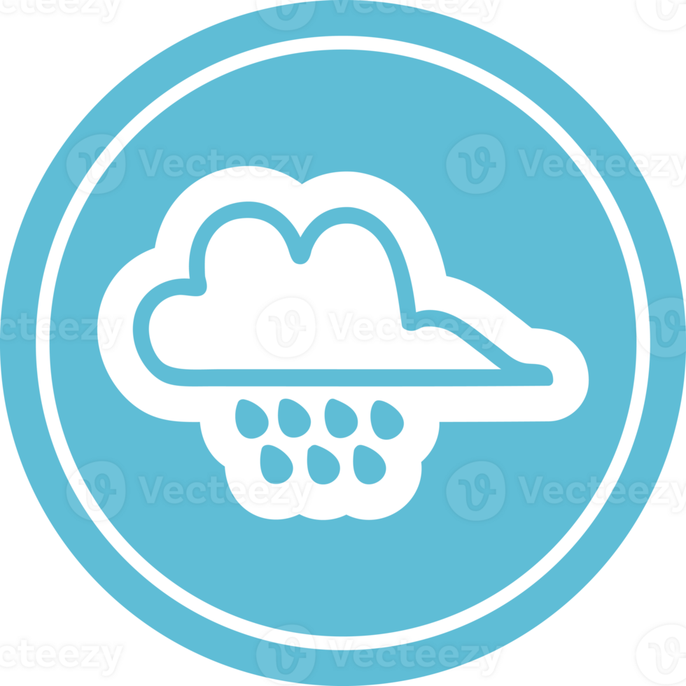 rain cloud circular icon symbol png