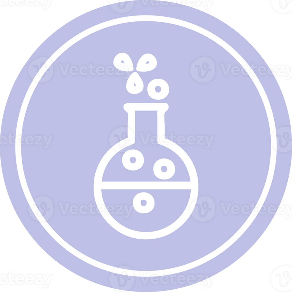 science experiment circular icon symbol png