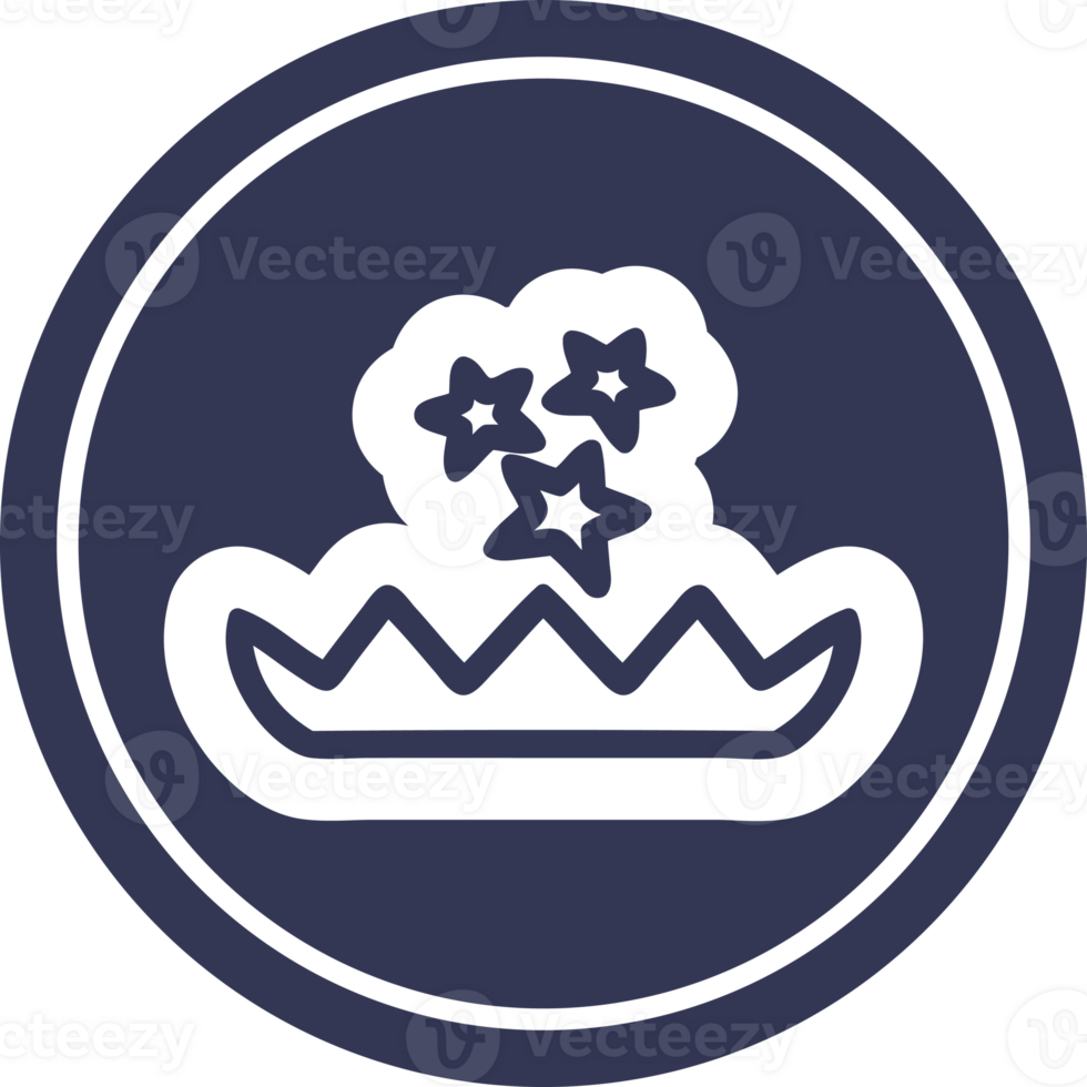 magical flower circular icon symbol png