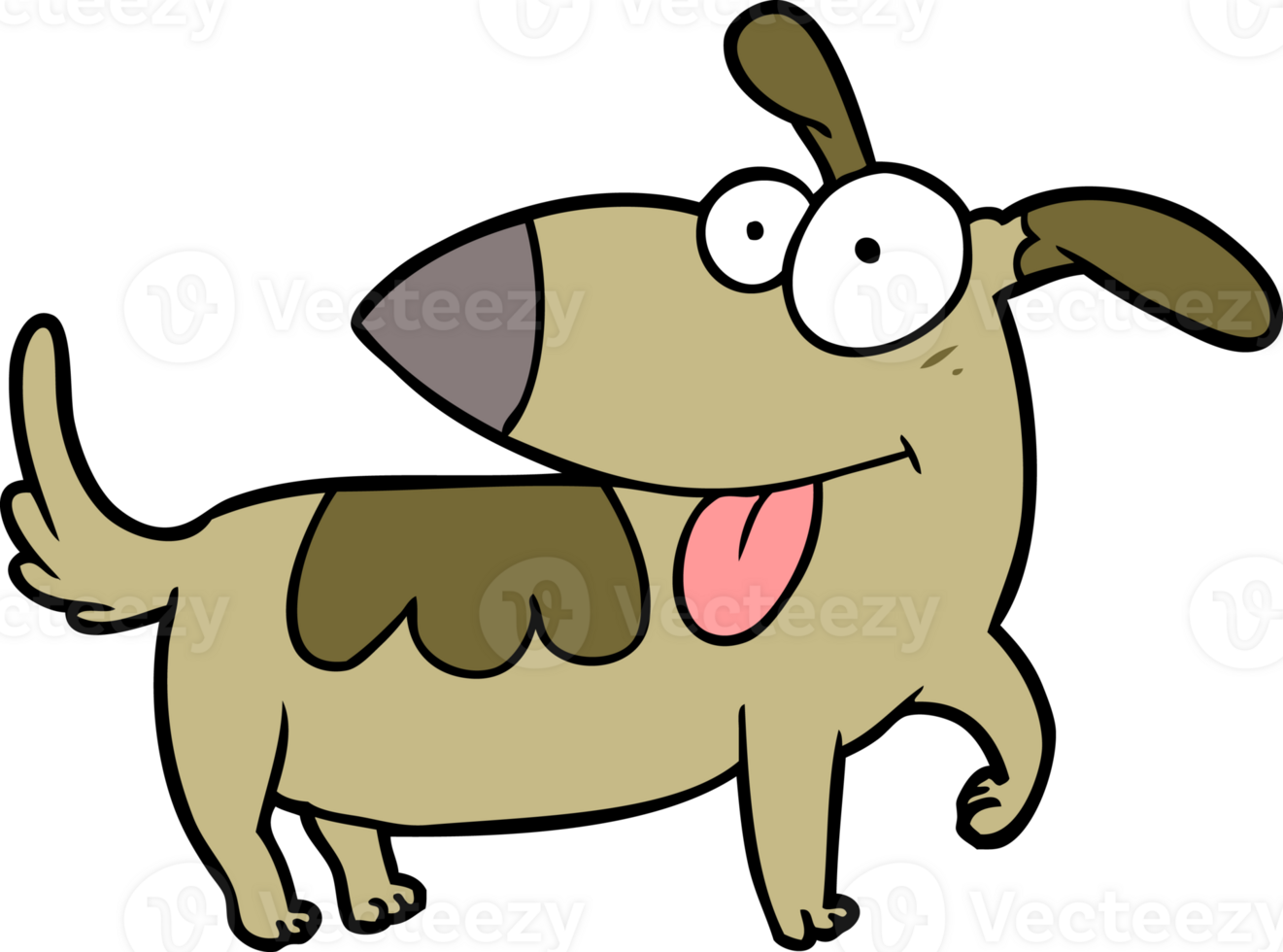 cartoon happy dog png