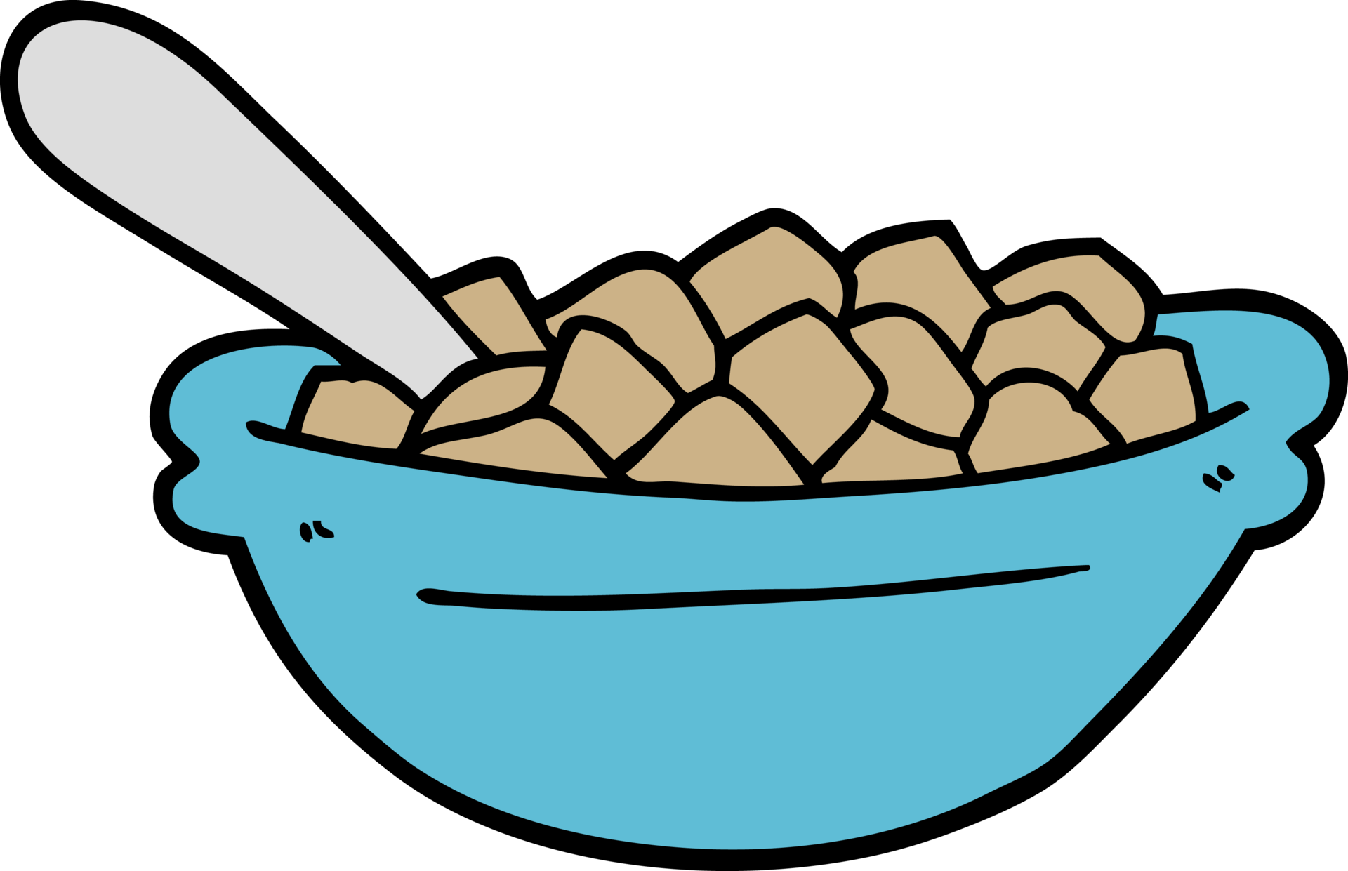 cartoon cereal bowl 45134702 PNG