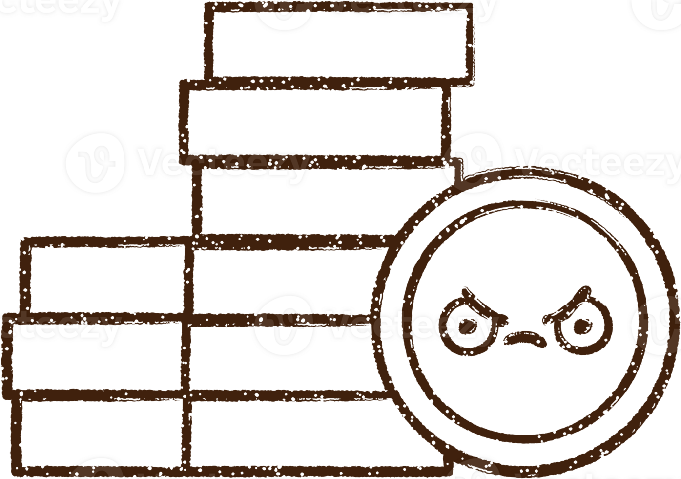Pile Of Money Charcoal Drawing png