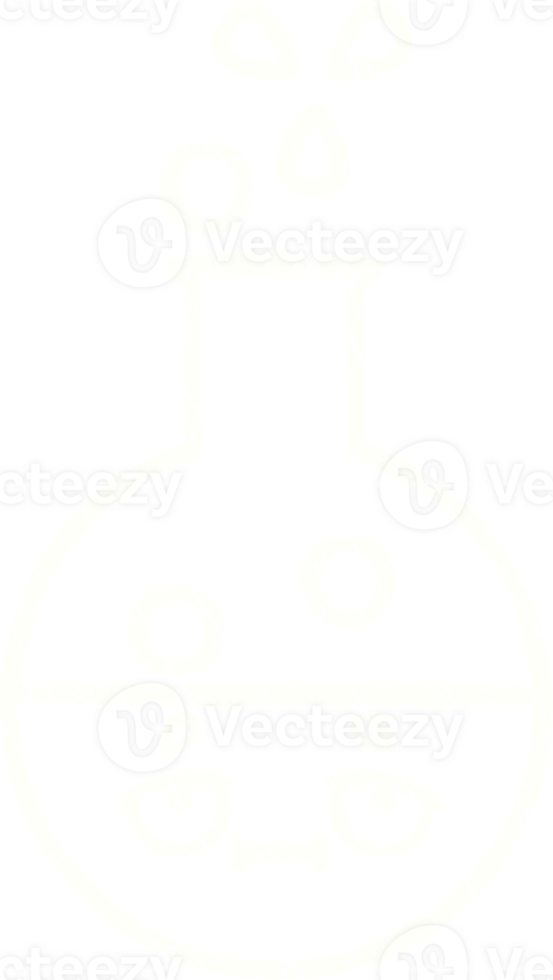 Bubbling Chemicals Chalk Drawing png