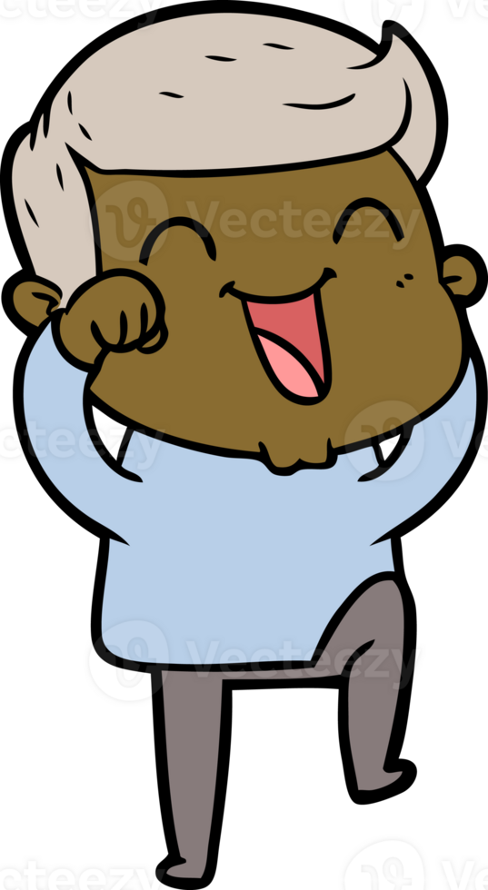 cartoon man laughing png