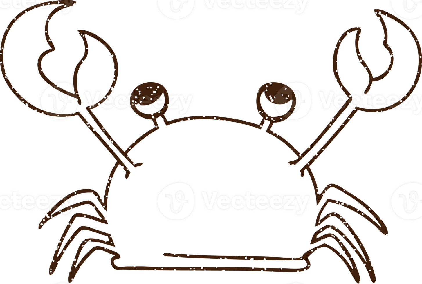 Crab Charcoal Drawing png