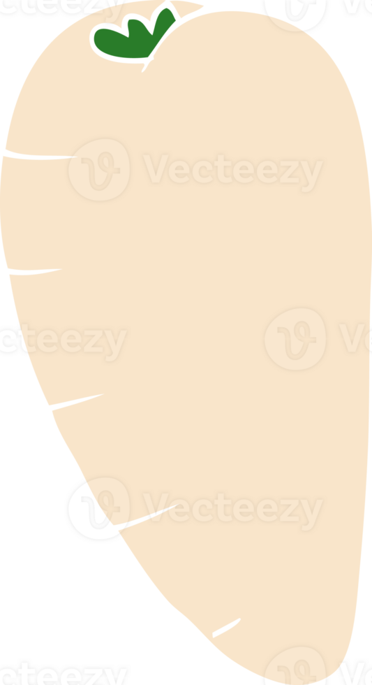 cartoon doodle root vegetable png