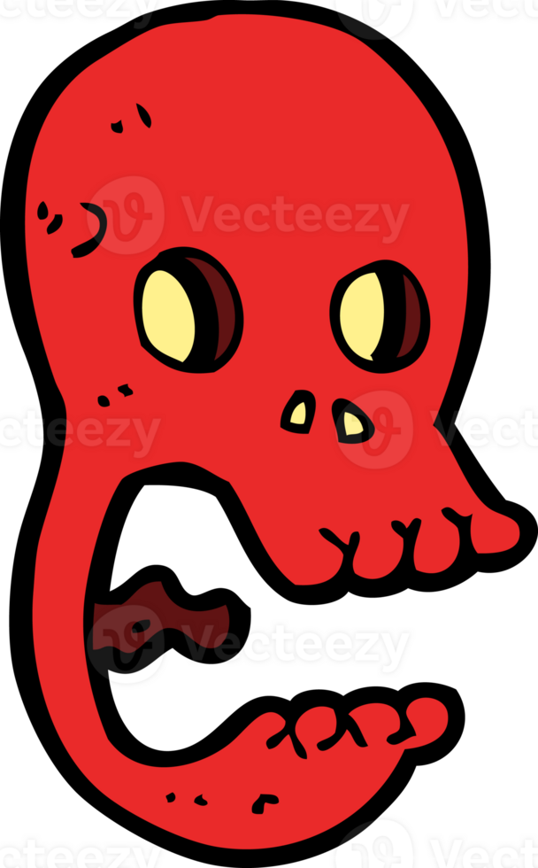 funny cartoon skull png