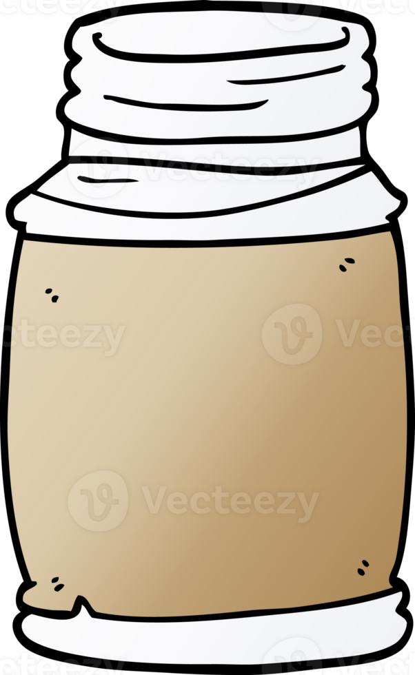 cartoon doodle of a storage jar png