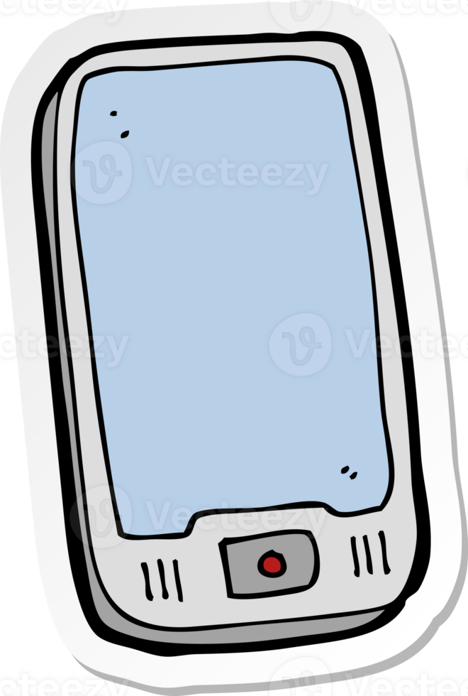 sticker of a cartoon computer tablet png