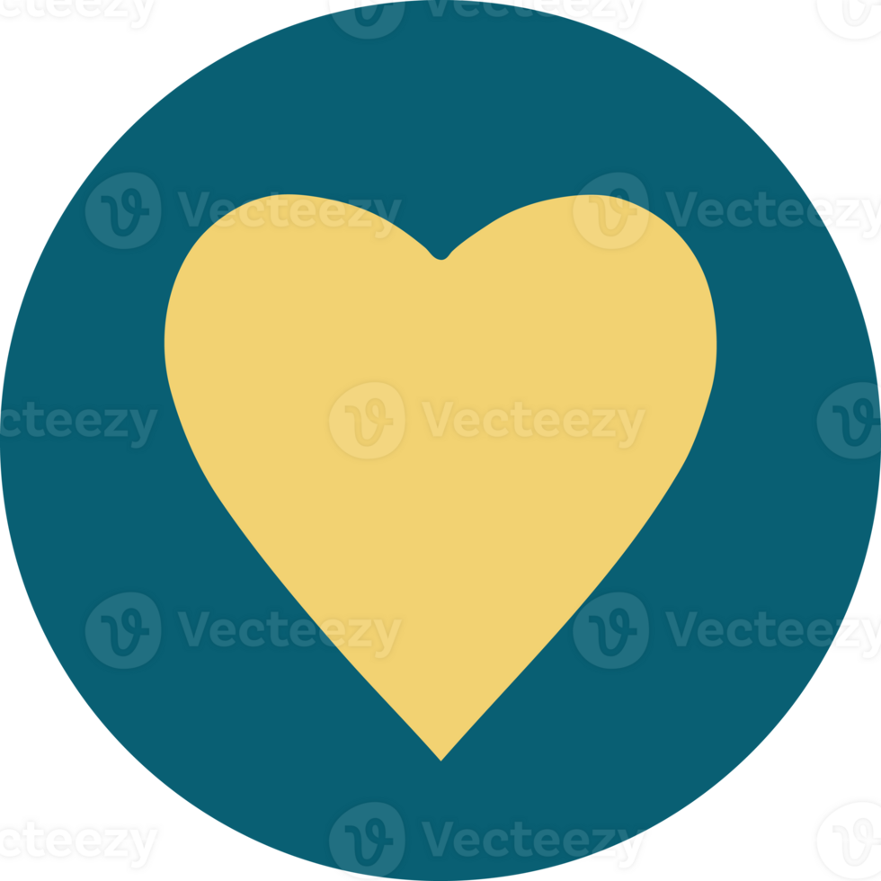 iconic tattoo style image of a heart png