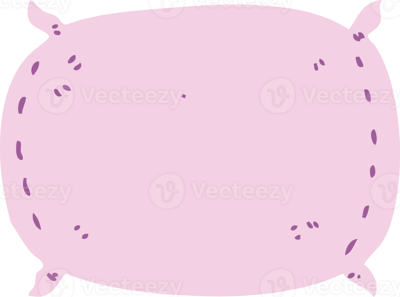 flat color style cartoon pillow png