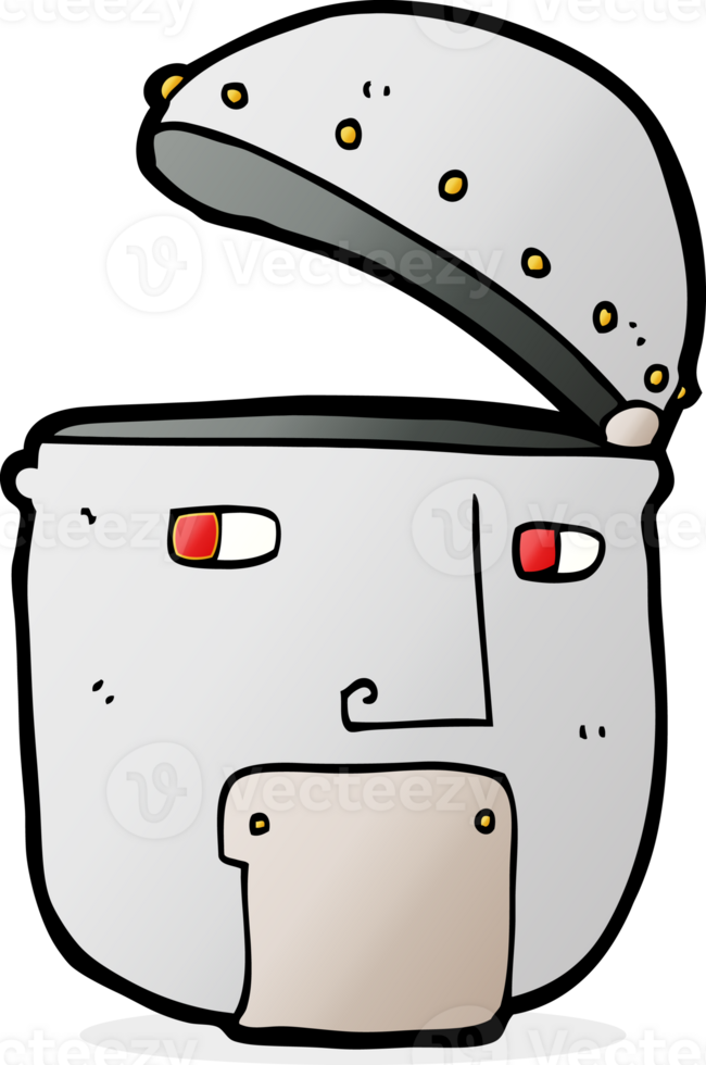 cartoon robot head png
