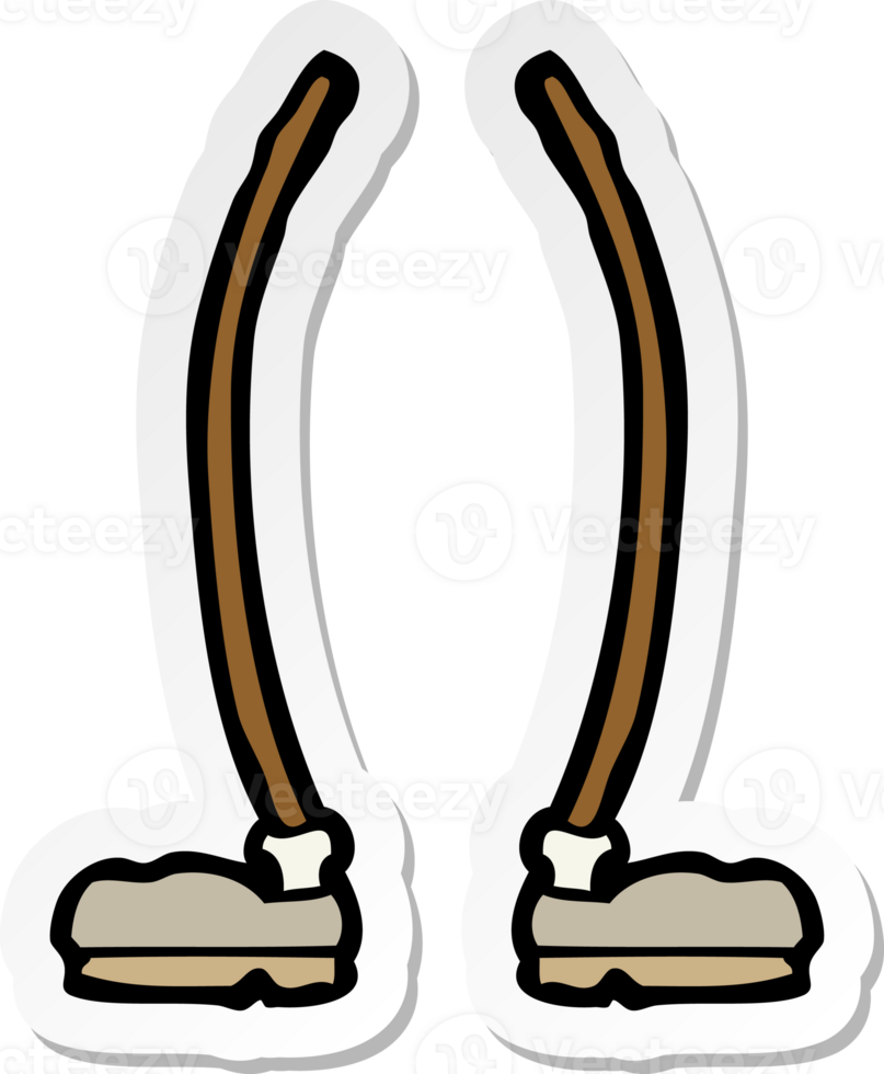 sticker of a cartoon legs png