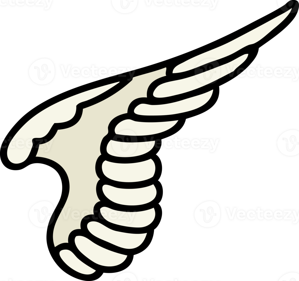 tattoo in traditional style of a wing png