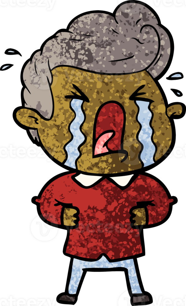 cartoon crying man png