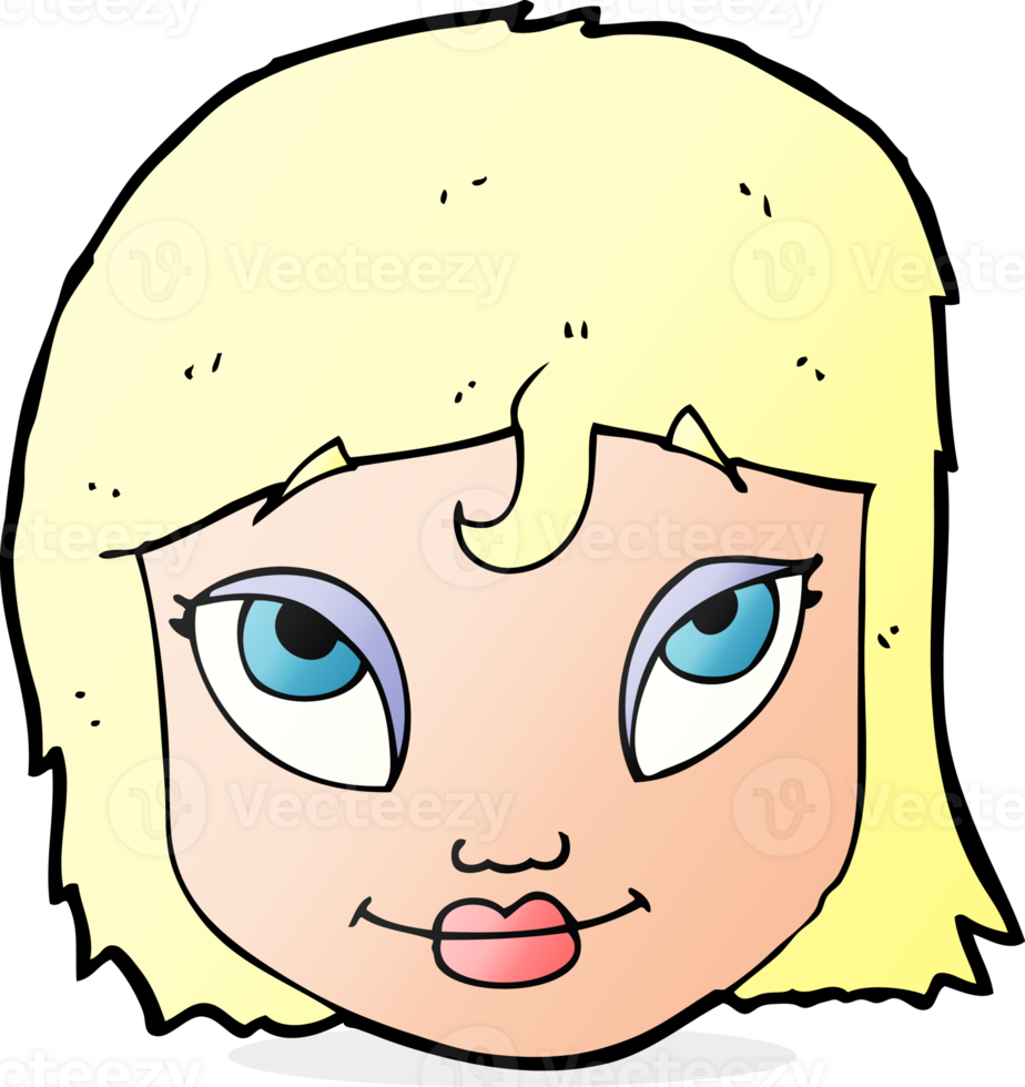 cartoon woman smiling png