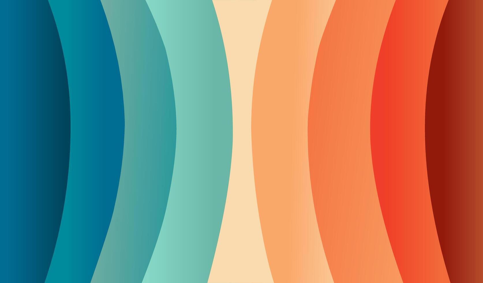 Retro groovy background. Abstract colourful and textured wavy shapes design background illustration vector