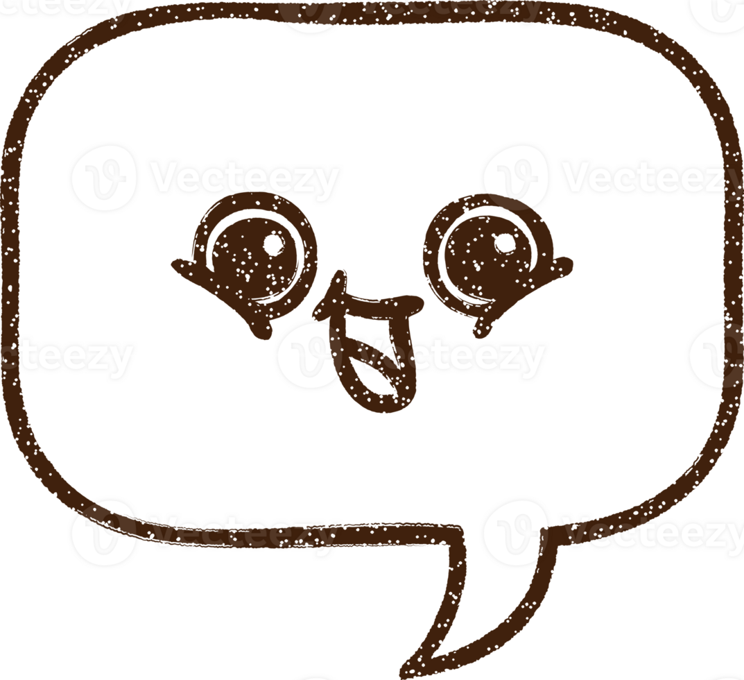 Speech Bubble Charcoal Drawing png