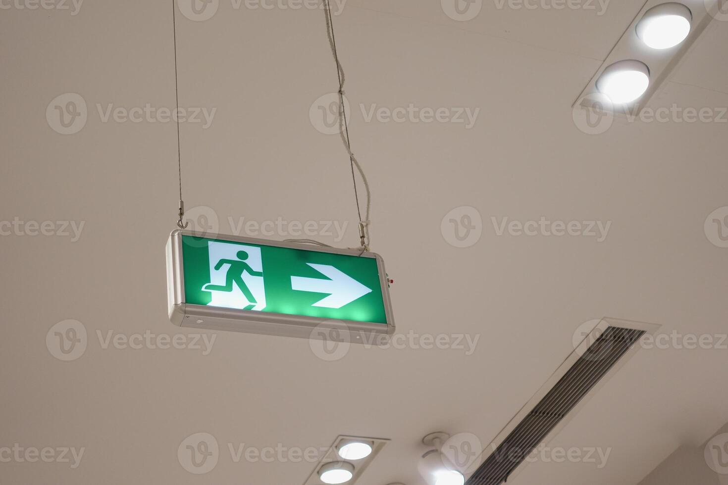 emergency exit door inside of a building photo