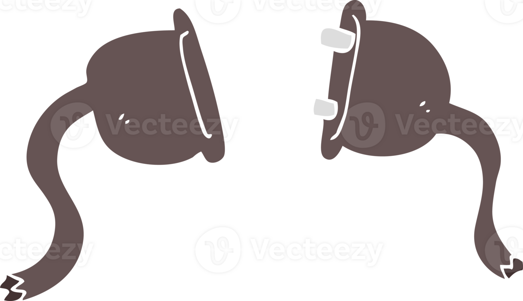 piatto colore illustrazione di elettrico spine png