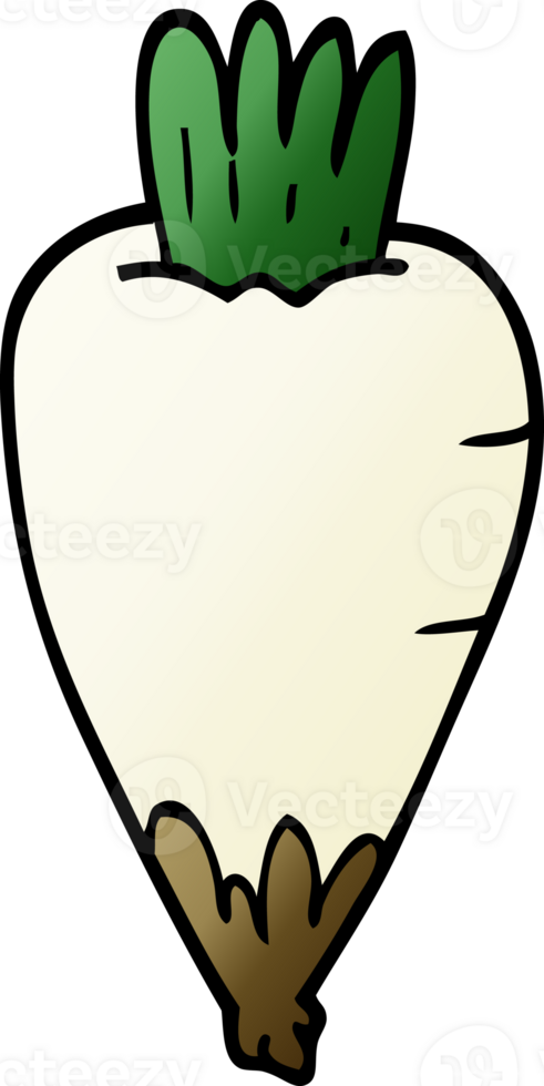 cartoon doodle root vegetable png