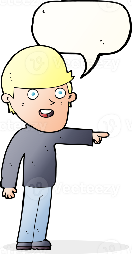 cartoon pointing man with speech bubble png