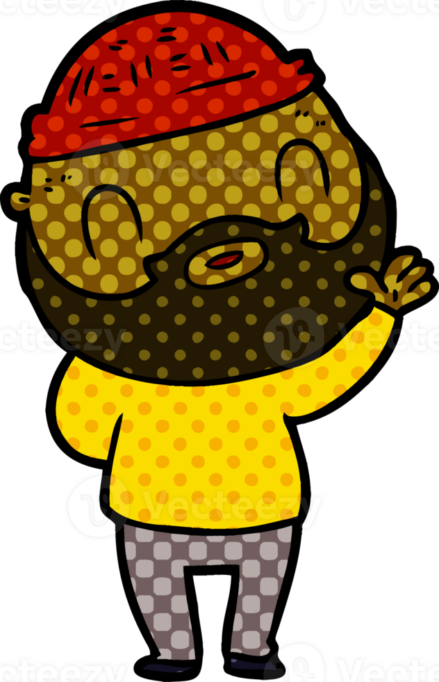 cartoon bearded man png