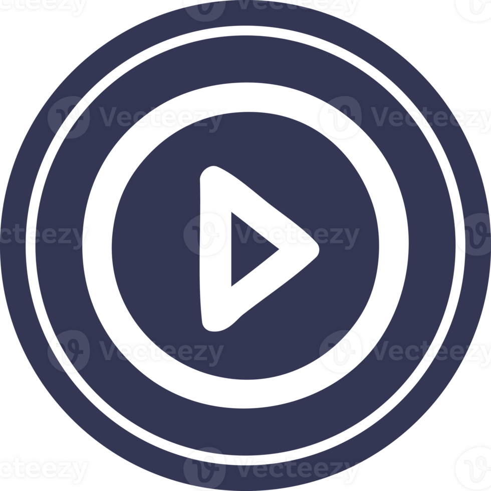 play button circular icon symbol png