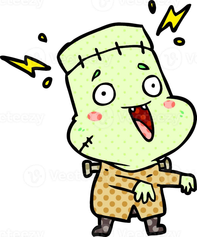 cartoon undead monster creation man png