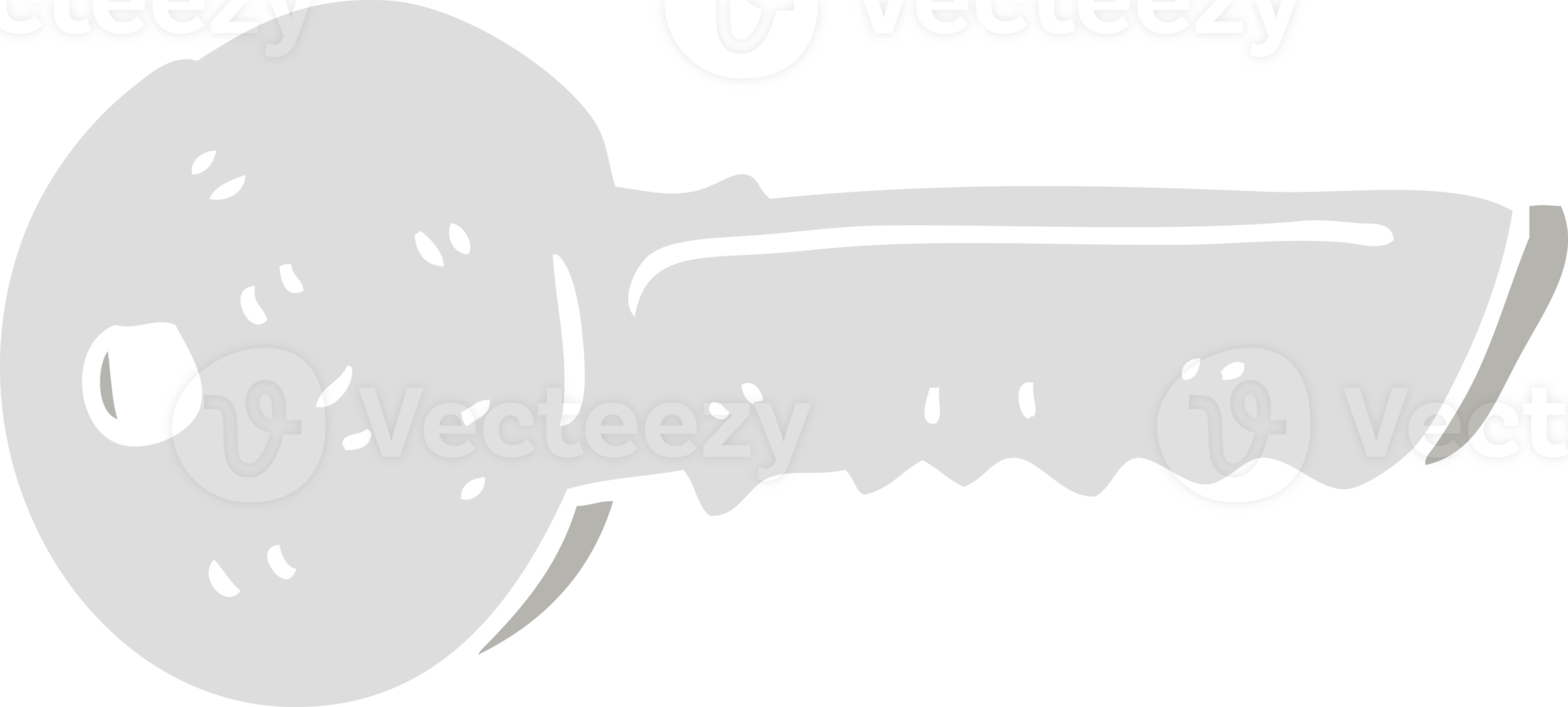 flat color illustration of door key png