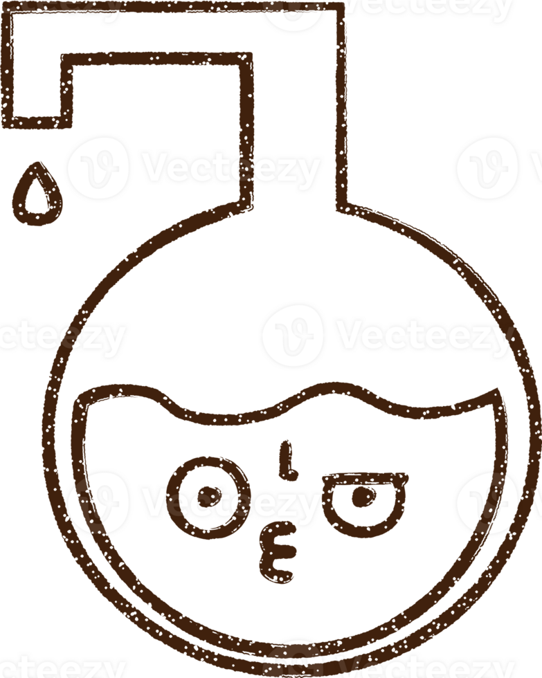 Science Experiment Charcoal Drawing png