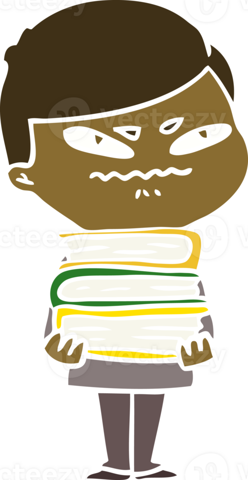 flat color style cartoon angry man png