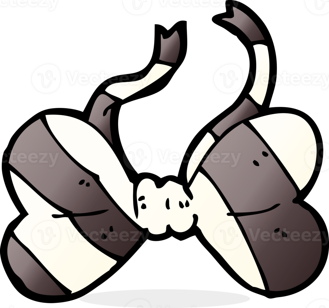 cartoon striped bow tie png