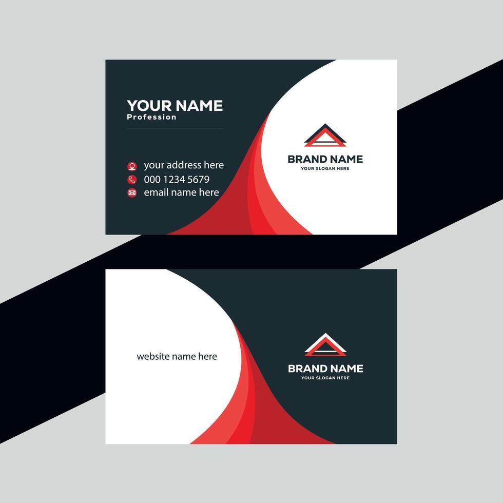 Professional business card eps design vector