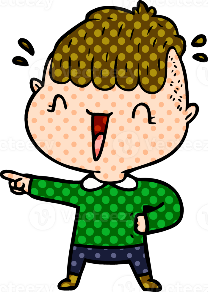 cartoon happy boy surprised png