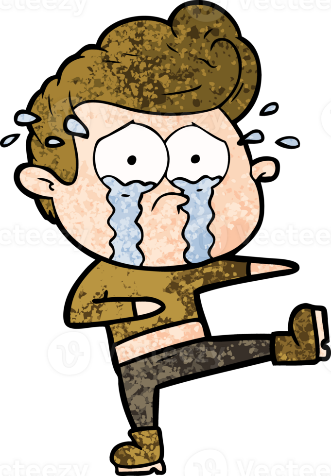 cartoon crying dancer png