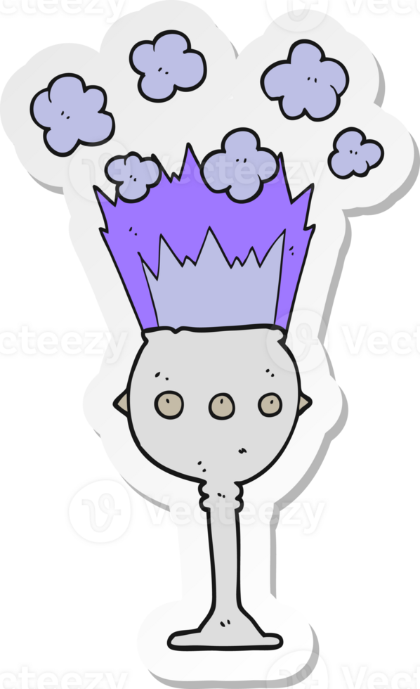 sticker of a cartoon magic goblet png