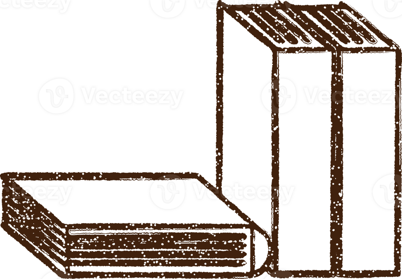 boeken houtskool tekenen png