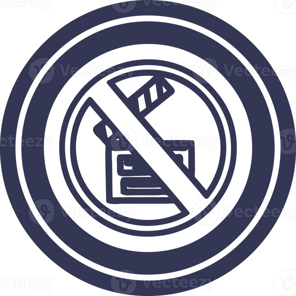 no filming circular icon symbol png