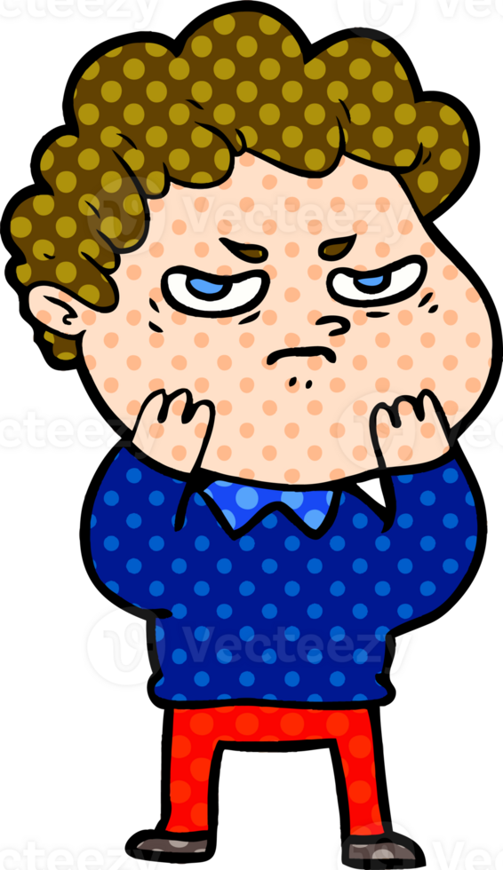 cartoon angry man png