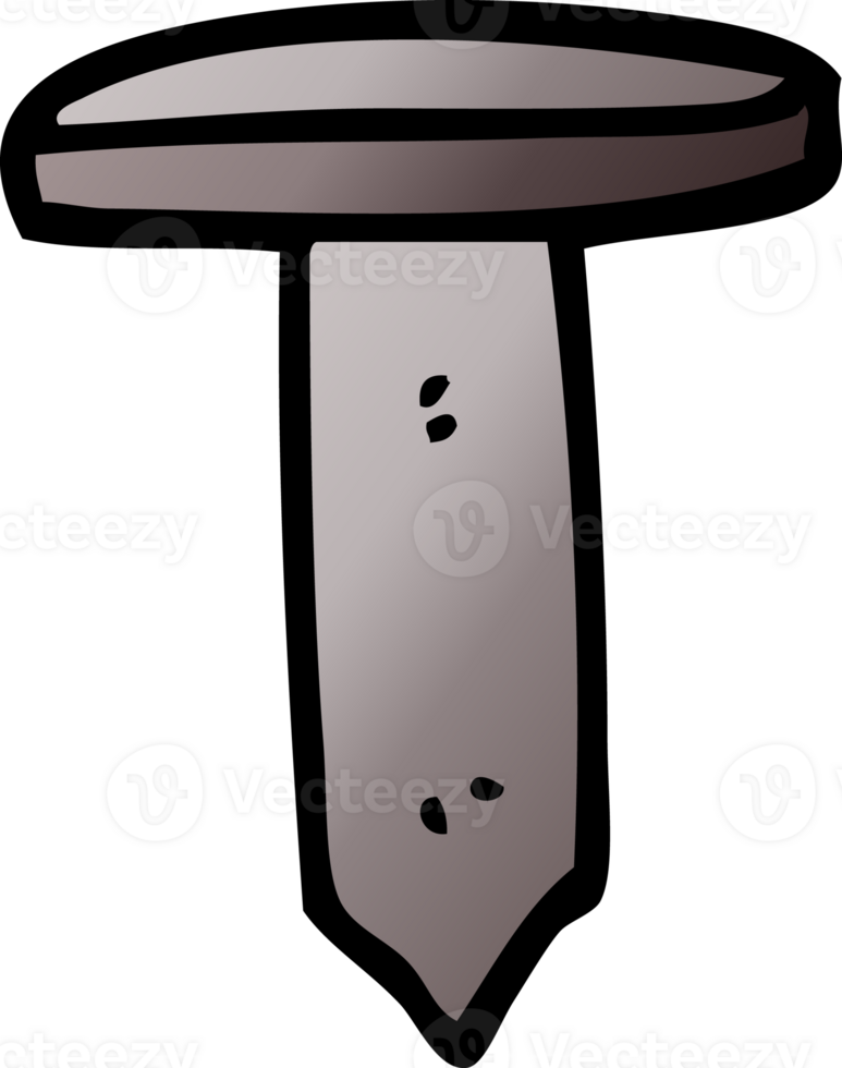 cartoon doodle iron nail png