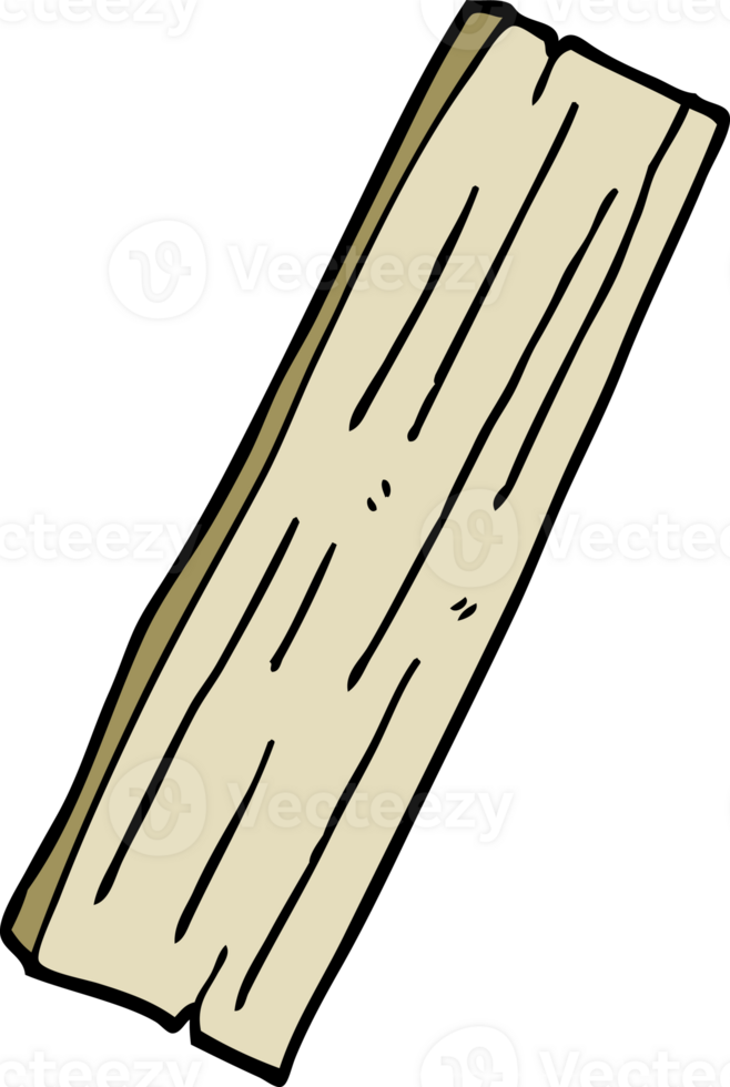 cartoon doodle plank of wood png