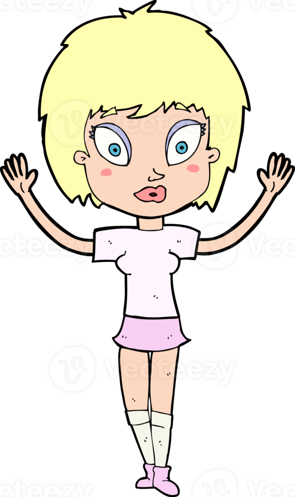 cartoon pretty girl png