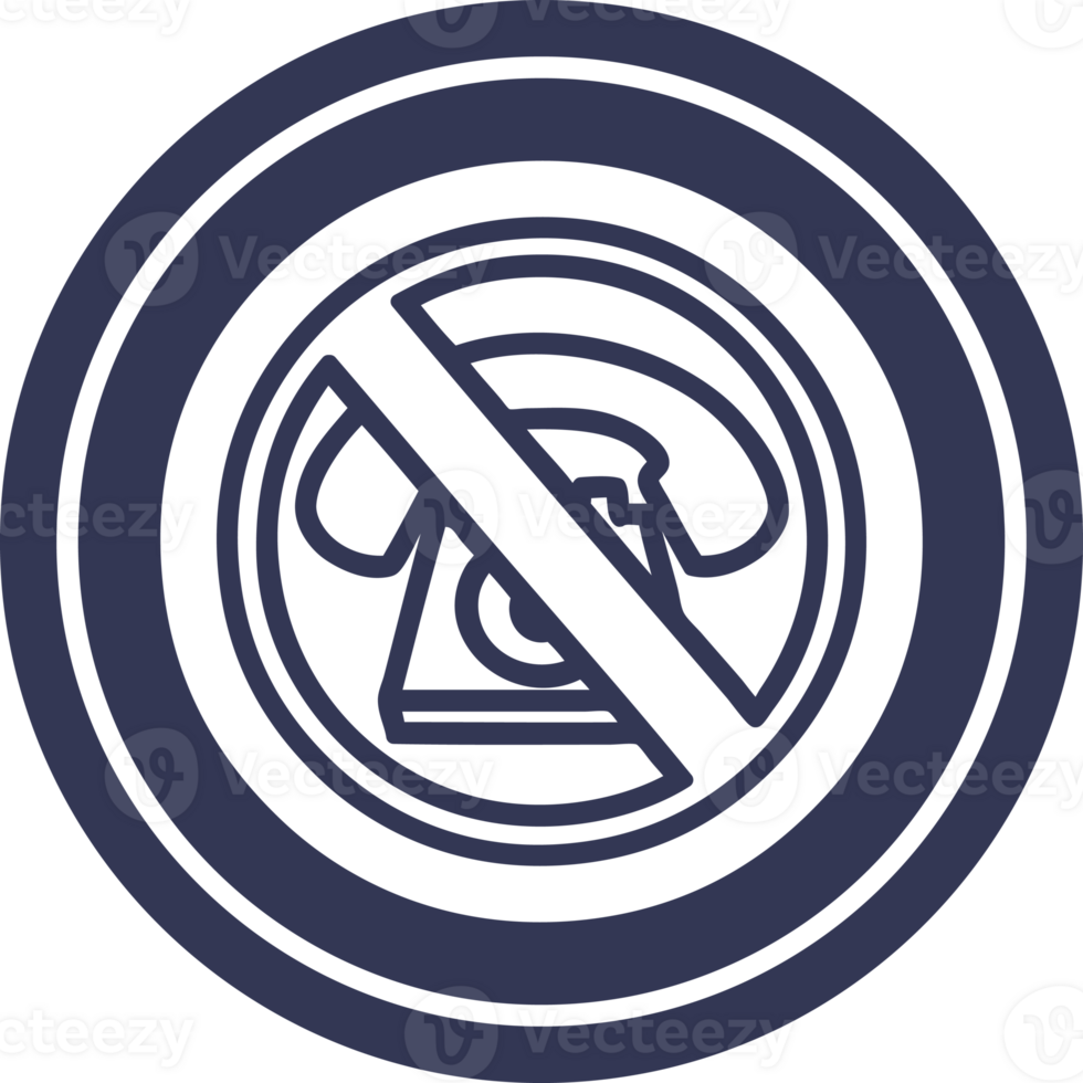 no cold calling circular icon symbol png