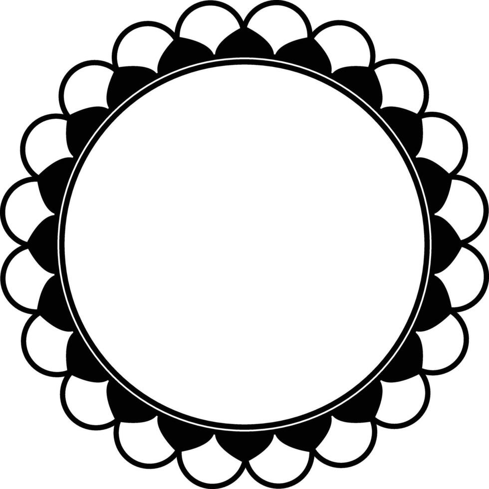simple floral frame to make your design lovely vector