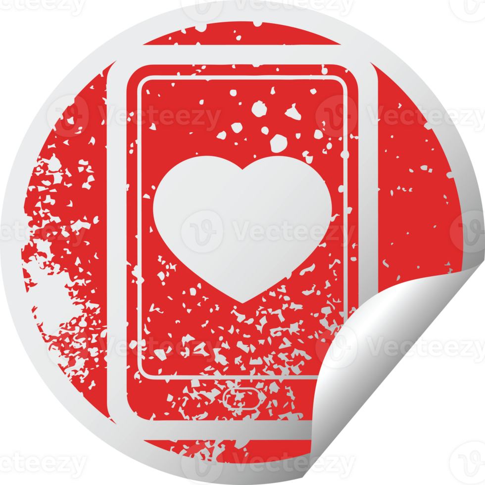 electronic tablet showing business performance graphic distressed sticker illustration icon png