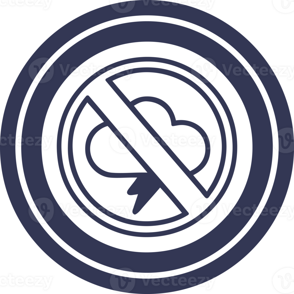 no storms circular icon symbol png